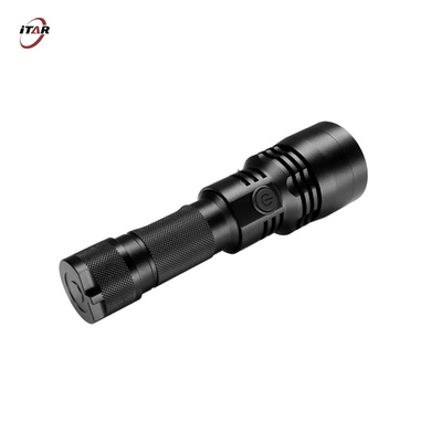 9W USB Rechargeable LED Torch White Laser Aluminum Alloy Material